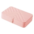 thumbnail image 4 of Estuche organizador portátil y duradero para joyas, ideal para pulseras, anillos y pendientes. Rosa, 4 of 8