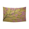 thumbnail image 1 of ABPHQTO Sakura Flower Tree Golden Japanese Cherry Blossom Tapiz Colgante de pared Pintura al óleo original Decoración de pared Arte para sala de estar Dormitorio Dormitorio 150x228 cm, 1 of 1
