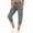 C-Grey579, variant on DHFJKG Capris For Women Cargo Pants With Multi Pockets Casual Drawstring Loose Fit Solid Color Pants Activewear Versatile Trousers