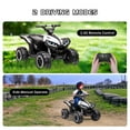 thumbnail image 6 of CazToi 12V Kids Ride On Toy ATV Electric ATV with Remote Control, Music, Horn, Monitor Display, LED Lights, Treaded Tires for Toddlers 3-6, 6 of 8