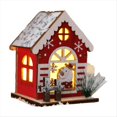 thumbnail image 1 of Decorar Casas de Madera en Navidad Árbol de Navidad Colgante Suministros de Decoración Navideña B, 1 of 6