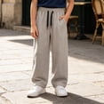 thumbnail image 2 of JCCXIN Toddler Kids Girls Active Sweatpants Joggers Athletic Cargo Pants Baggy Straight Leg Drawstring Trousers With Pockets Fall Winter Casual Daily Wear Lovely Party Bottoms,Beige,5-6 Years, 2 of 7
