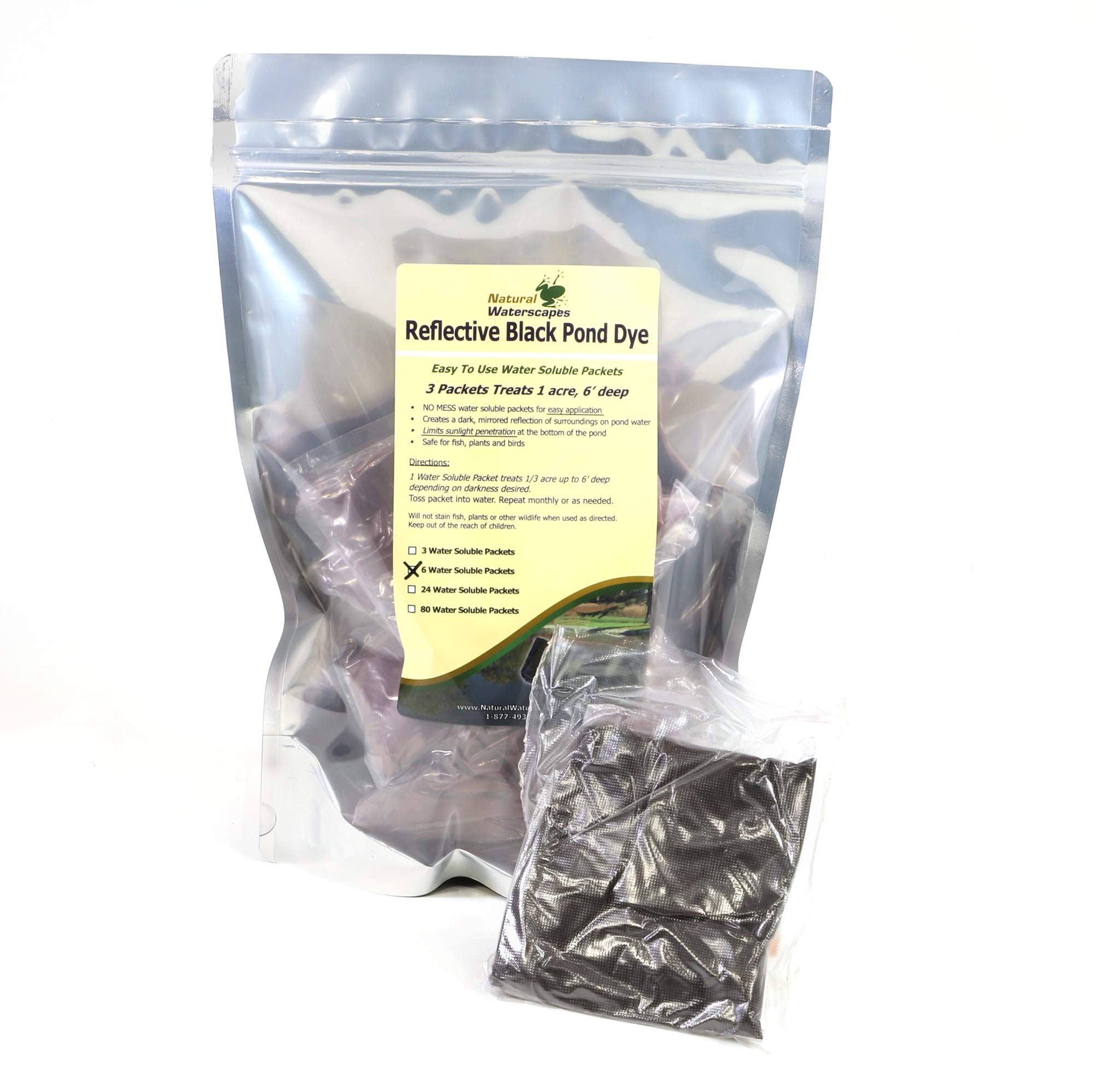 Reflective Black Pond Dye Packets 6 Water Soluble Nepal Ubuy