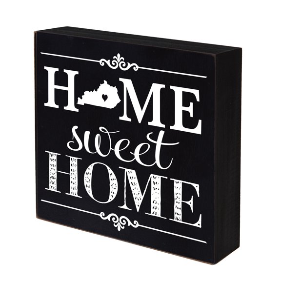 LifeSong Milestones 6x6 Shadow Box Black- Kentucky (Home Sweet Home)