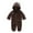 #06-Brown, variant on skpabo Newborn Baby Fleece Romper Button Footies Jumpsuit Cute Bear Hoodies Jumpsuit Infant Long Sleeve Warm Solid Jumpsuit Outfits Coffee 9-12 Months