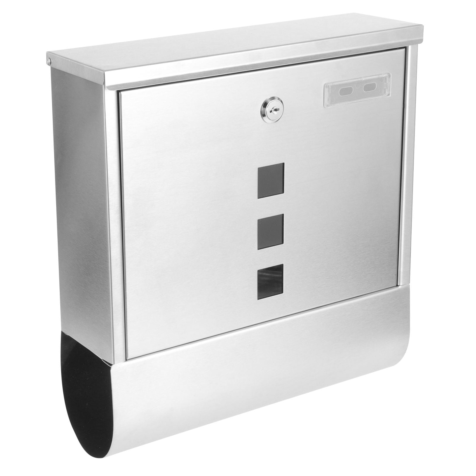 FELTECHELECTR 1-Pack Outdoor Wall Mount Mailbox Stainless Steel Weatherproof