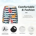 thumbnail image 5 of Gaeub Colorful Llama Mens Swim Trunks Stretch Beach Shorts Quick Dry for Men Swim Shorts Swimwear with Pockets- Medium, 5 of 9