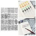 thumbnail image 2 of 20 Letter And Number Stencils, Ding Stencils for Crafts, Journal Stencils for, 2 of 7