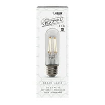 Feit Electric Dimmable Vintage 4 Watt (40W Equiv) Soft White  T10 Clear Light Bulb Med Base E26