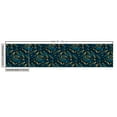 thumbnail image 3 of Ambesonne Tropical Fabric by the Yard Upholstery, Abstract Fish Ornament, 3 Yards, Dark Teal and Pale Coffee, 3 of 5