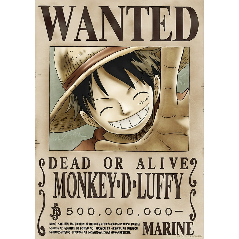 One Piece - Wanted Poster - Luffy (500 Million Berries)