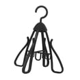 thumbnail image 3 of Siruishop Shoe Drying Rack Foldable 360 degree Rotatable Hold 4 Multifunctional Shoes Hanger black, 3 of 8
