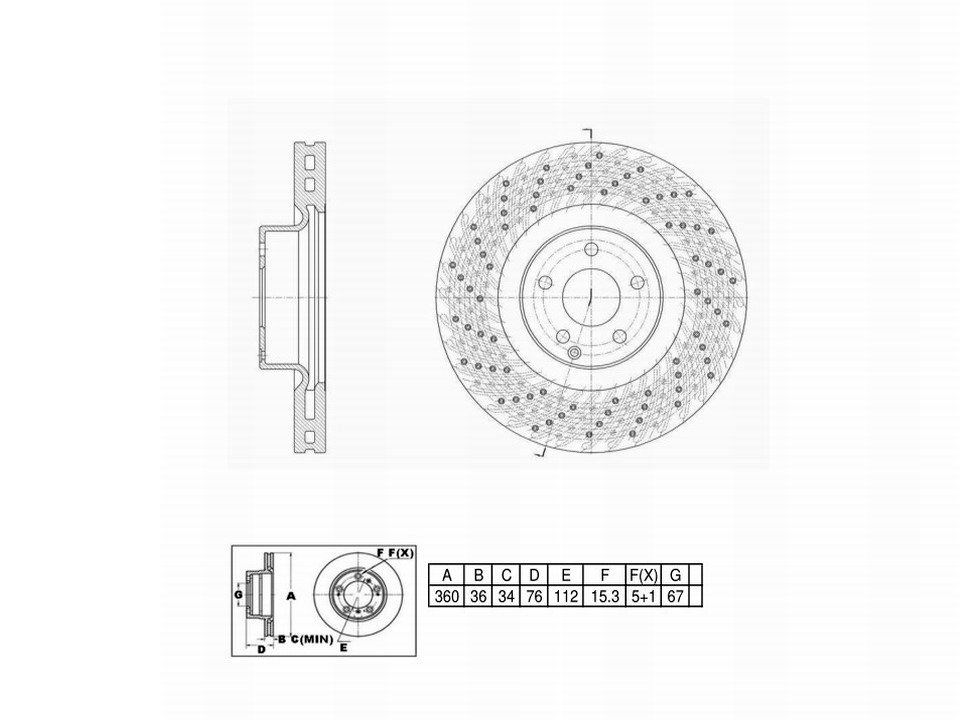 Winstop Brake Rotor, Front WS251712, Mercedes-Benz CL55 AMG 2006-2003