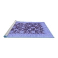 thumbnail image 2 of Ahgly Company Machine Washable Indoor Rectangle Oriental Blue Traditional Area Rugs, 7' x 10', 2 of 4