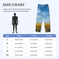 thumbnail image 6 of Kdxio Blooming Sunflower Field Print Men's Sleep Pajama Pant Lounge Pants with Pockets, 6 of 8