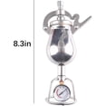 thumbnail image 4 of GUENG 100ml Manual Popcorn Maker, 304 Stainless Steel Nostalgic Popcorn Popper with Pressure Gauge for Home Parties, 4 of 7