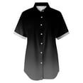 thumbnail image 7 of Jalioing Short Sleeve Shirt for Women Plus Size Tshirt Gradient Color Button down Lapel Casual Shirts, 7 of 7