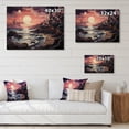 thumbnail image 4 of Designart "Blush Shoreline Craftsmanship" Coastal Beach Print on Natural Pine Wood, 4 of 5