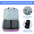 thumbnail image 3 of Projector Carrying Case Projector Bag Compatible with Most Major Projector Portable Storage Travel Case, 3 of 10