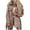 Orange, variant on IROINNID Women's Shacket Jacket Long Sleeve Plaid Turndown Lapel Outwear, Loose Autumn and Winter Plaid Lapel Woolen Cloth Jacket Trench Jacket Long Over Outwear