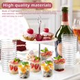 thumbnail image 4 of AMERTEER 50pcs Dessert Cups with 50 Spoons 200ML Reusable Dessert Round Cups Stackable Parfait Appetizer Cup Bowl Transparent Plastic Dessert Cup for Dessert Pudding Mousse Yogurt Snacks, 4 of 10