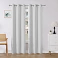 thumbnail image 1 of Cortinas Opacas Joydeco 230 cm de Largo Juego de 2 Paneles Blanco Grisáceo, 1 of 6