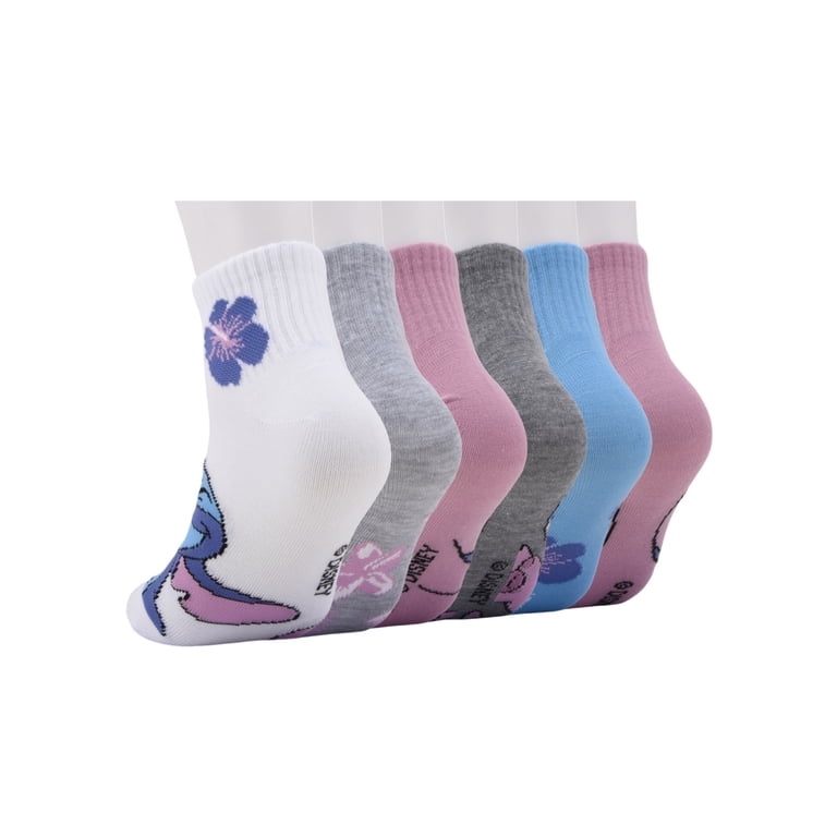 Stitch Girls Ankle Socks, 6-Pack photo 5