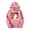 01 Pink, variant on YueHuiYing Women's Fashion Sportswear Hooded 2025 And Winter Clothing Long Sleeved Hooded Sweatshirt