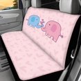 thumbnail image 2 of Uourmeti Love Elephant Non-Slip Replacement Seat Protectors Set of 2 Waterproof All Weather Car Back Seat Cover for Auto Car Interior, 2 of 4