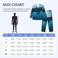 thumbnail image 4 of Sikiie Ocean Dolphin Fish School Mens Pajama Set, Soft Warm Long Sleeve Sleepwear, Cozy Button-Down Pjs for Men-Medium, 4 of 7