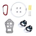 thumbnail image 2 of 1 Set Of Bike Lock Shoe Wall Hook Wall Mount Self-locking Protective Hooks Shoes Display Stand, 2 of 8