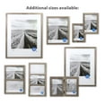 Mainstays 5 PC Gallery Linear Rustic Picture Frame Set (Includes 24x6