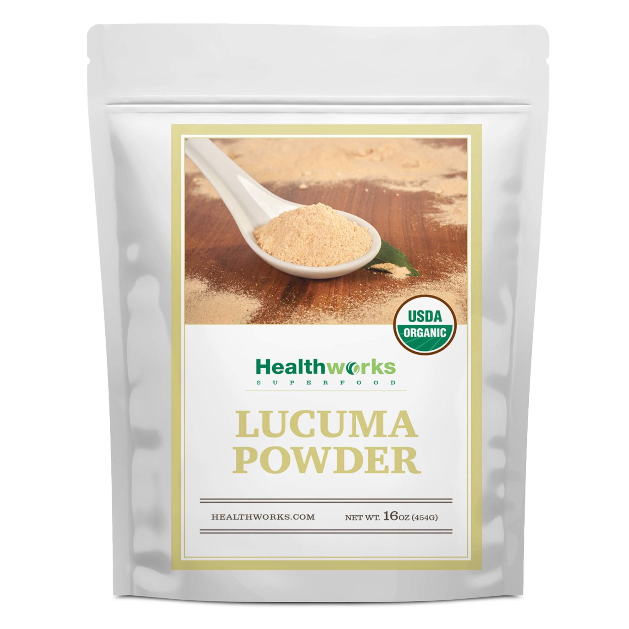 Healthworks Superfoods Lucuma Powder Organic - 16 oz / 1 lb - Raw, All-Natural & Certified Organic - Keto, Vegan & Non-GMO - Peruvian Origin - Antioxidant Superfood