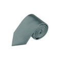 thumbnail image 1 of CORBATA DE HOMBRE DE RAYAS NARROW DE COLOR SÓLIDO INSPIRADA EN EL DÍA DEL PADRE TRAJE DE GRADUACIÓN CORBATA FORMAL GRIS PLATA, 1 of 5