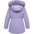 thumbnail image 3 of 4-11Y Girl's Winter Coat Long Waterproof Kids Outerwear Warm Parka Puffer Jacket with Hood, 3 of 10