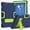 Navy + Green, variant on SaniMore Hybird Case for Walmart ONN 10.1 Inch Tablet Case Gen 3 2022(Model:100071485), Rugged Heavy Duty Protective Case Hidden Kickstand Dual Angle Stand Shockproof Anti-drop Case, Navy + Green