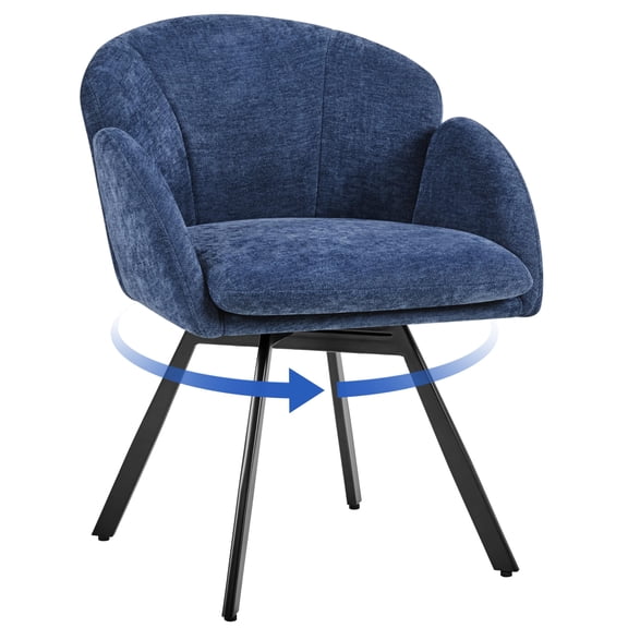 Alpinel Folding Chairs With Chenille Fabric, Metal And Plastic Seat, Portable Alpinel Folding Chairs For Wedding, Party And Office, Suited To Adults And Event Hosts, Blue, Set Of 1