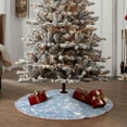 thumbnail image 5 of Kdxio White Bule Glitter Print Christmas Tree Skirt Christmas Xmas Tree Skirts Mat for New Year Holiday Christmas Party Decorations-30", 5 of 7