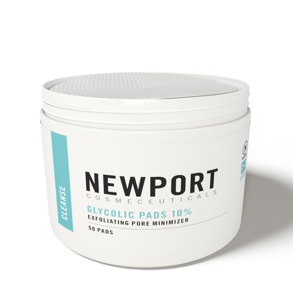 Glycolic Acid Pads 10 Exfoliating Cleaner Pads for Acne Treatment
