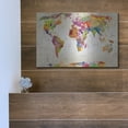 thumbnail image 5 of Luxe Metal Art 'Map Of The World' by Mark Ashkenazi Metal Wall Art, 16" x 12", 5 of 9