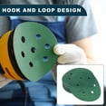 thumbnail image 5 of Unique Bargains Car Sanding Discs 6inch 6 Hole 400 Grit Abrasion Resistance | Round Hook and Loop Sandpaper Green 50 Pcs, 5 of 7