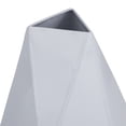 thumbnail image 5 of CosmoLiving by Cosmopolitan 12", 10"H Geometric White Metal Vase, Set of 2, 5 of 9