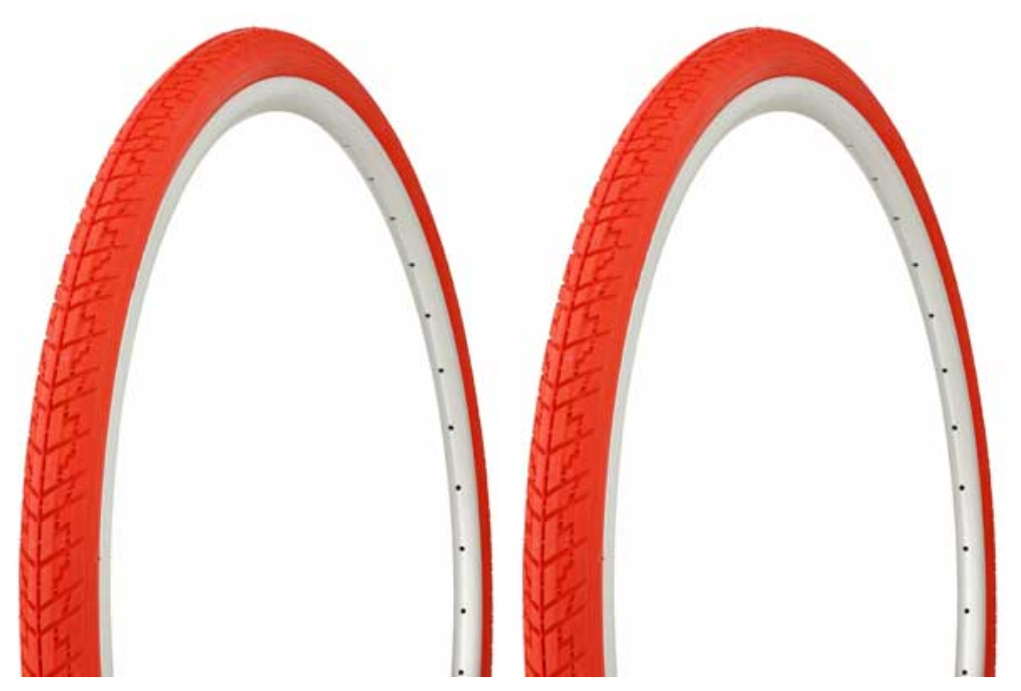 Tire set. 2 Tires. Two Tires Duro 700 x 35c Red/Red Side Wall HF109