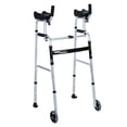 thumbnail image 2 of Déambulateur Pliant, Déambulateurs Droits pour Aînés, Déambulateurs Robustes pour Aînés, Déambulateur à Plateforme avec Appui-Bras pour Aîné, Personne Handicapée et à Mobilité Réduite, 2 of 8