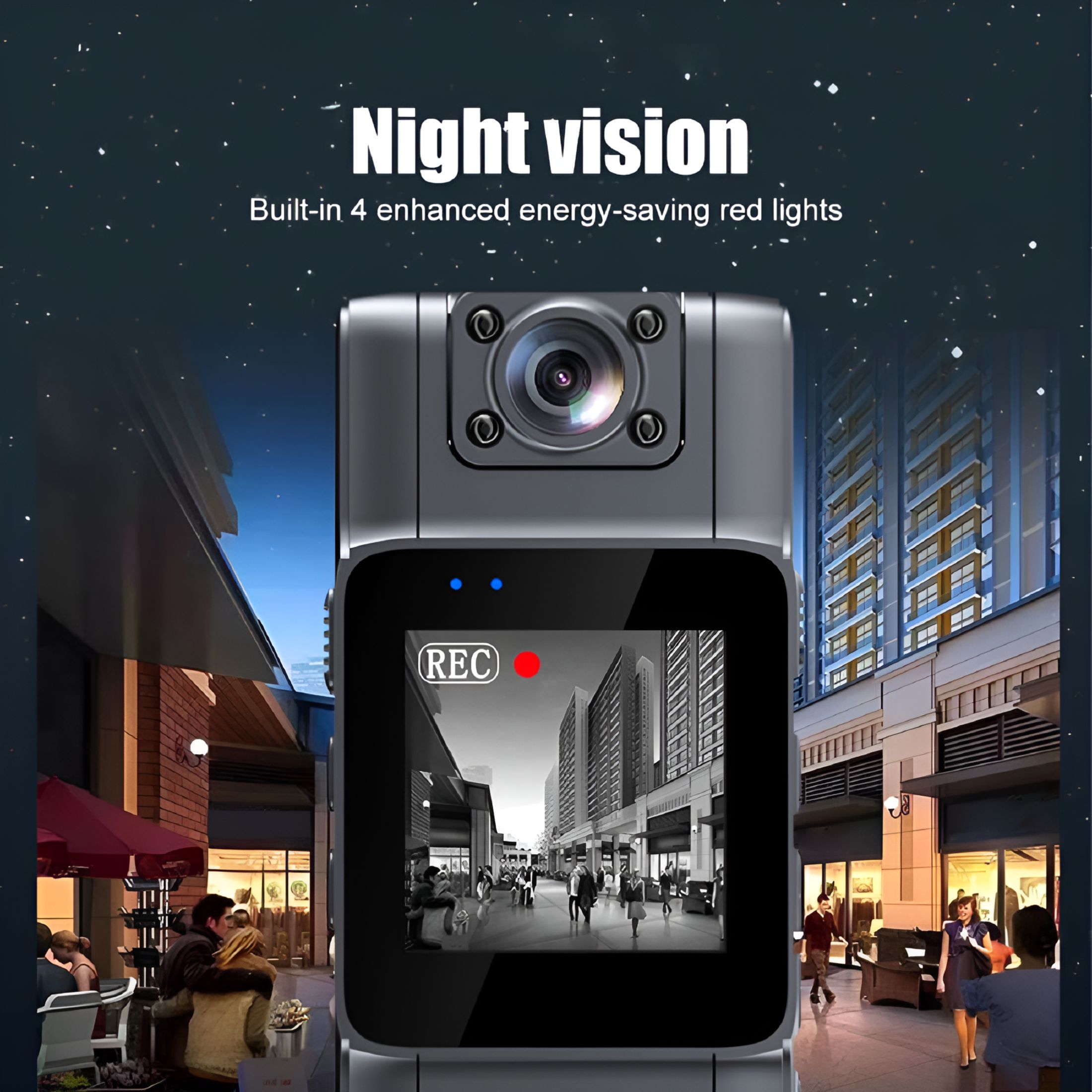 GJX 4K UHD Mini Body Camera with Audio and Video Recording