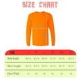 thumbnail image 5 of Gildan Men's Safety Shirt, Long Sleeve Hi-Vis Shirt, Hi-Vis Workwear T-Shirt, Pack 4, L, 5 of 5