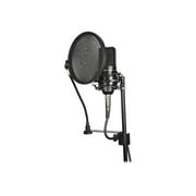 Angle View: Monoprice Dual-Screen - Pop filter for microphone