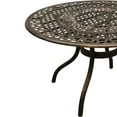 thumbnail image 2 of Ornate Outdoor Elegant Aluminum 48-in Round Patio Dining Table, 2 of 5