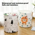 thumbnail image 4 of YAOMOBB Laundry Organizer Large Capacity Folding Laundry Basket Cartoon Pattern Sturdy Handle Cute Print, 4 of 7