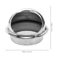 thumbnail image 2 of SEWACC 1Pcs Range Hood Cover Kit Stainless Steel for Rain Protection Homeowners Outdoors, 2 of 4